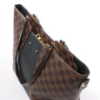 Louis Vuitton Jersey MM Damier x Leather 2Way Shoulder Bag in Brown x Black N44023