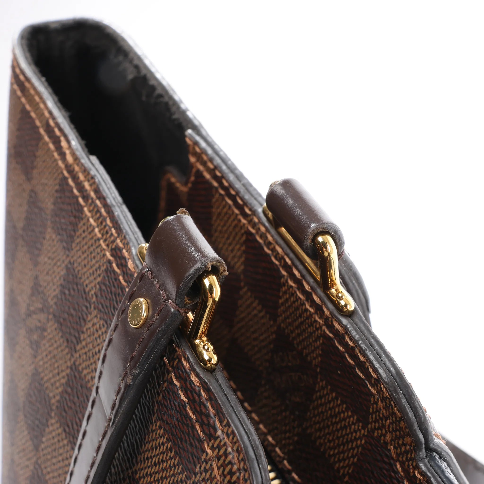 Louis Vuitton Jersey MM Damier x Leather 2Way Shoulder Bag in Brown x Black N44023