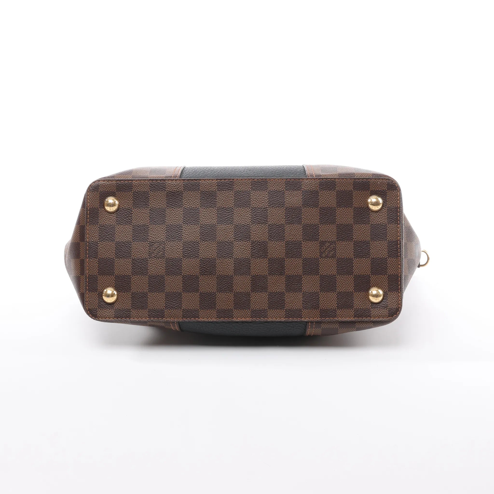 Louis Vuitton Jersey MM Damier x Leather 2Way Shoulder Bag in Brown x Black N44023