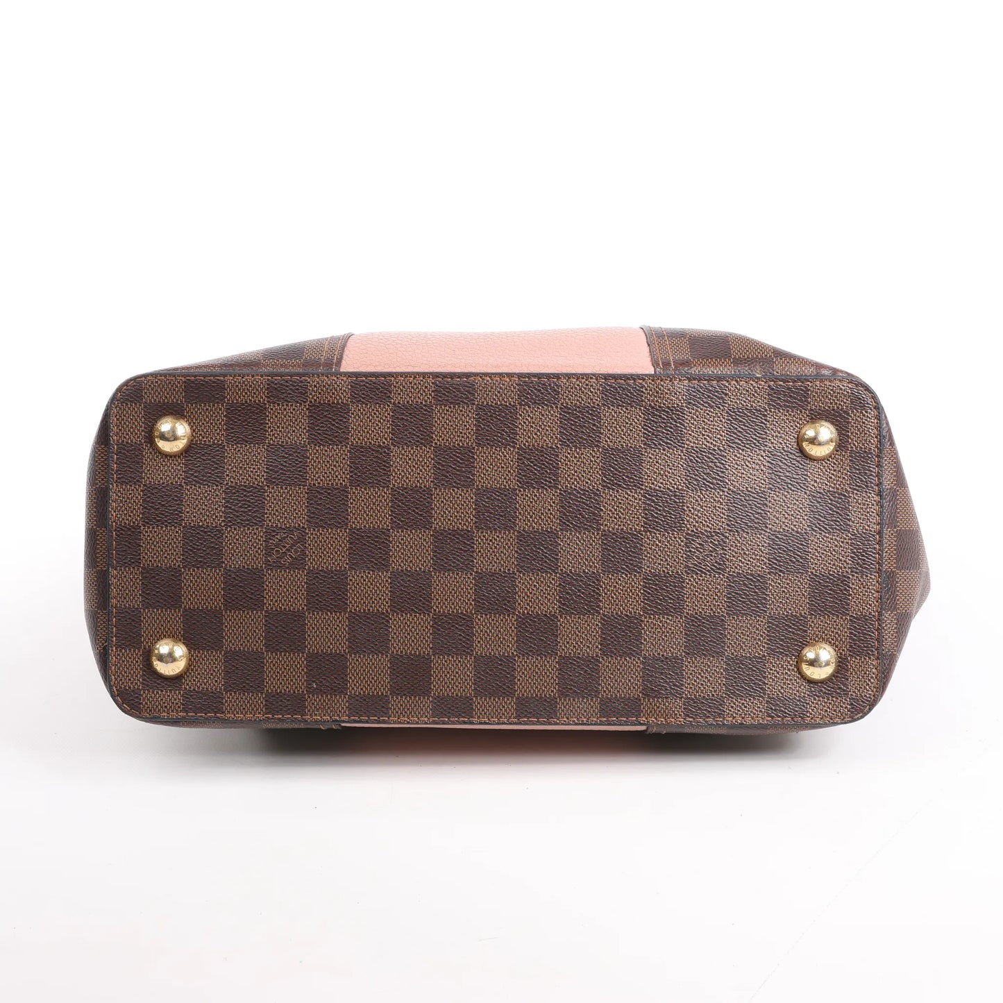Louis Vuitton Jersey Damier x Leather 2Way Shoulder Bag in Brown x Pink N44041