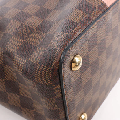 Louis Vuitton Jersey Damier x Leather 2Way Shoulder Bag in Brown x Pink N44041