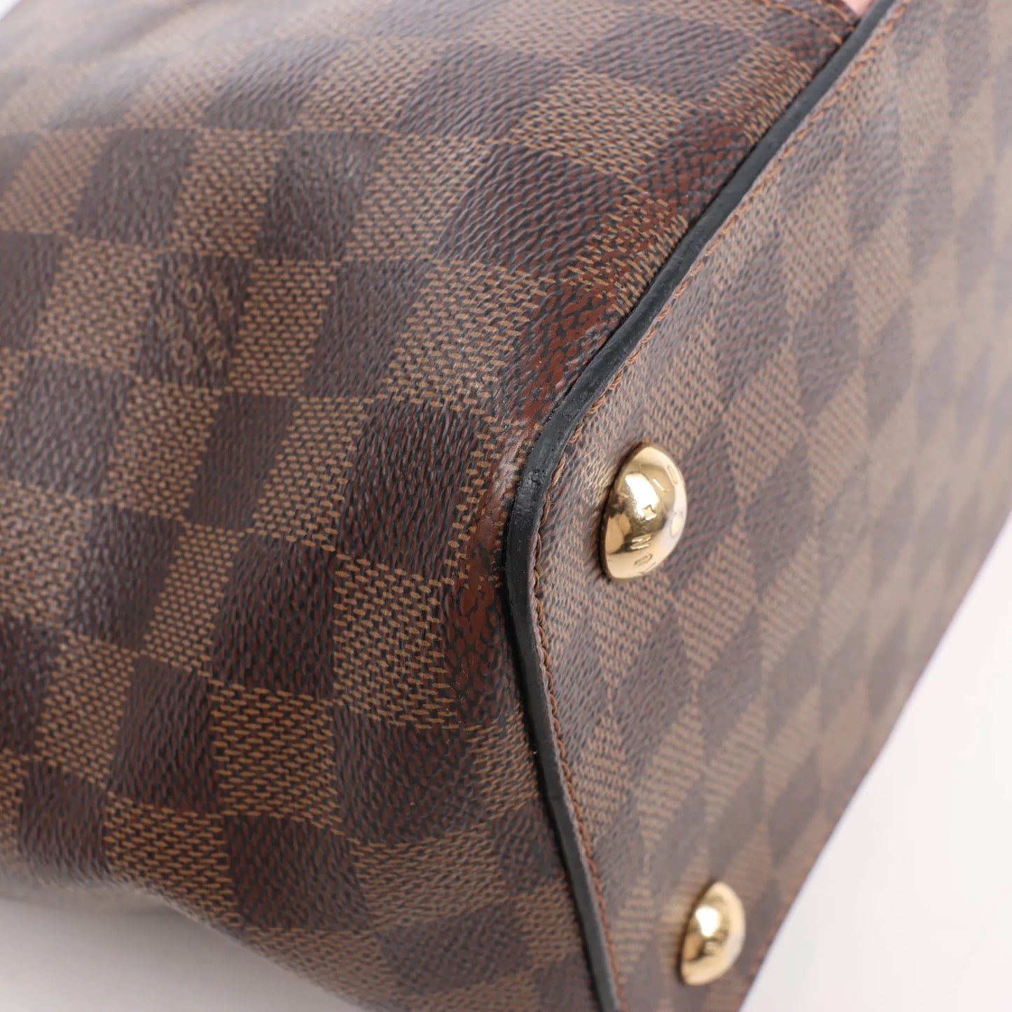 Louis Vuitton Jersey Damier x Leather 2Way Shoulder Bag in Brown x Pink N44041