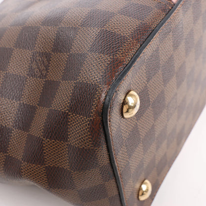Louis Vuitton Jersey Damier x Leather 2Way Shoulder Bag in Brown x Pink N44041