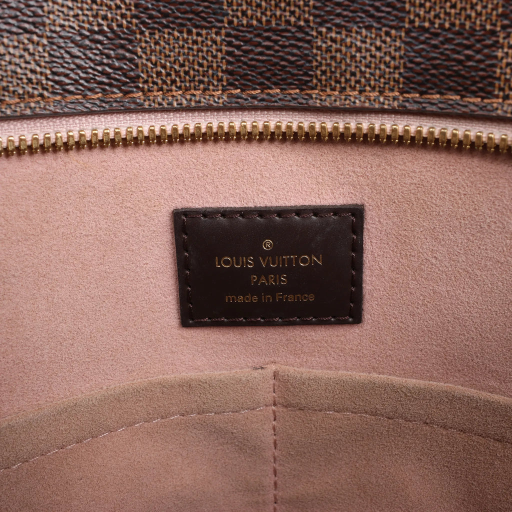 Louis Vuitton Jersey Damier x Leather 2Way Shoulder Bag in Brown x Pink N44041