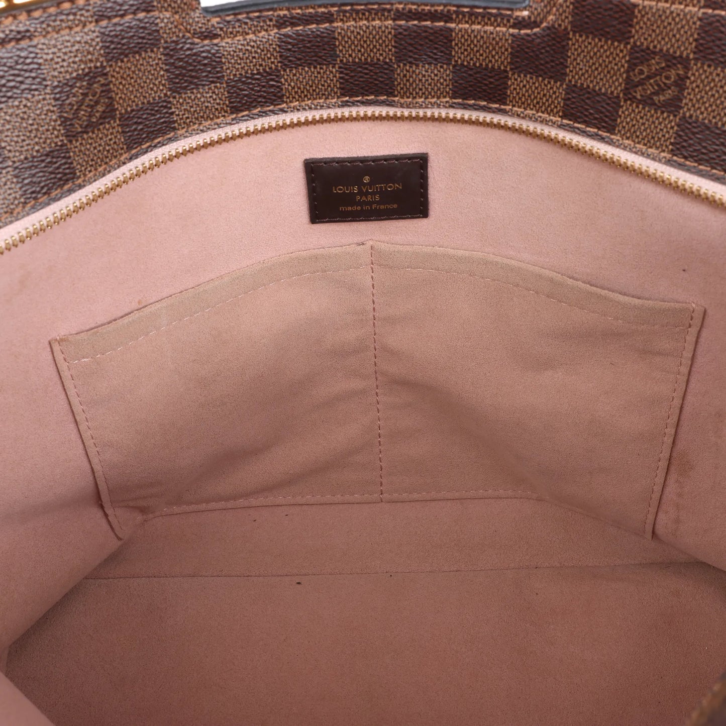 Louis Vuitton Jersey Damier x Leather 2Way Shoulder Bag in Brown x Pink N44041