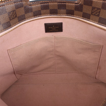 Louis Vuitton Jersey Damier x Leather 2Way Shoulder Bag in Brown x Pink N44041