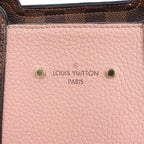 Louis Vuitton Jersey Damier x Leather 2Way Shoulder Bag in Brown x Pink N44041