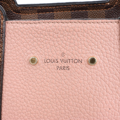 Louis Vuitton Jersey Damier x Leather 2Way Shoulder Bag in Brown x Pink N44041
