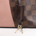 Louis Vuitton Jersey Damier x Leather 2Way Shoulder Bag in Brown x Pink N44041