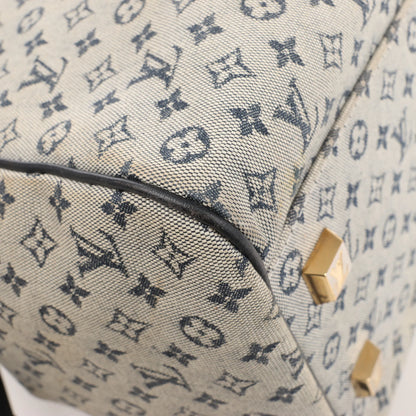 Louis Vuitton Josephine GM Monogram Mini Handtasche in Beige x Marineblau