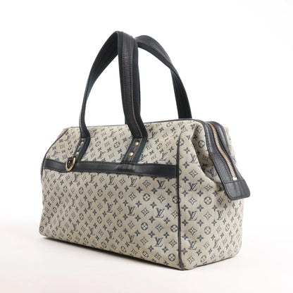 Louis Vuitton Josephine GM Monogram Mini Handtasche in Beige x Marineblau