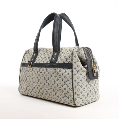 Louis Vuitton Josephine GM Monogram Mini Handtasche in Beige x Marineblau