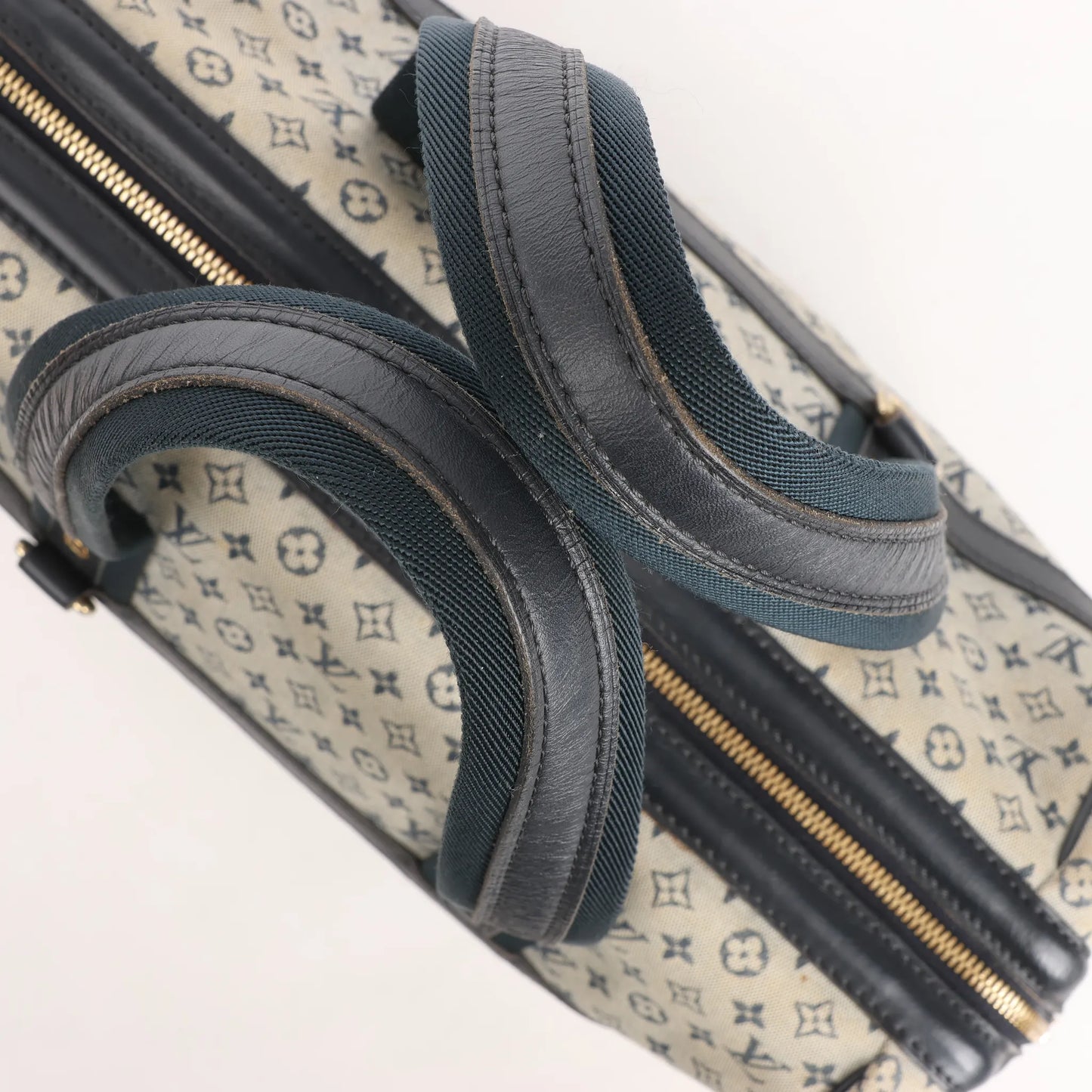 Louis Vuitton Josephine GM Monogram Mini Handtasche in Beige x Marineblau
