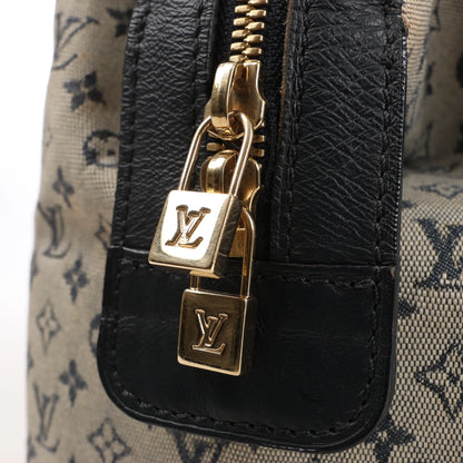 Louis Vuitton Josephine GM Monogram Mini Handtasche in Beige x Marineblau