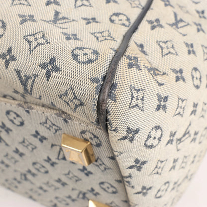 Louis Vuitton Josephine GM Monogram Mini Handtasche in Beige x Marineblau