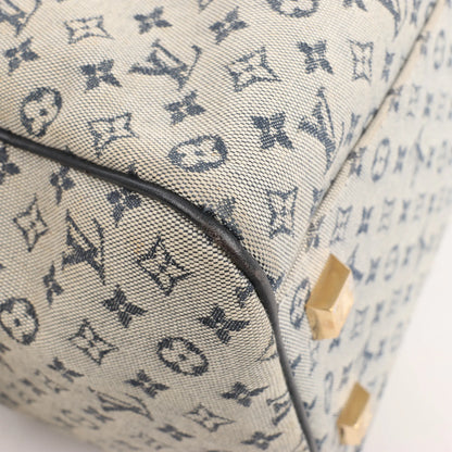 Louis Vuitton Josephine GM Monogram Mini Handtasche in Beige x Marineblau