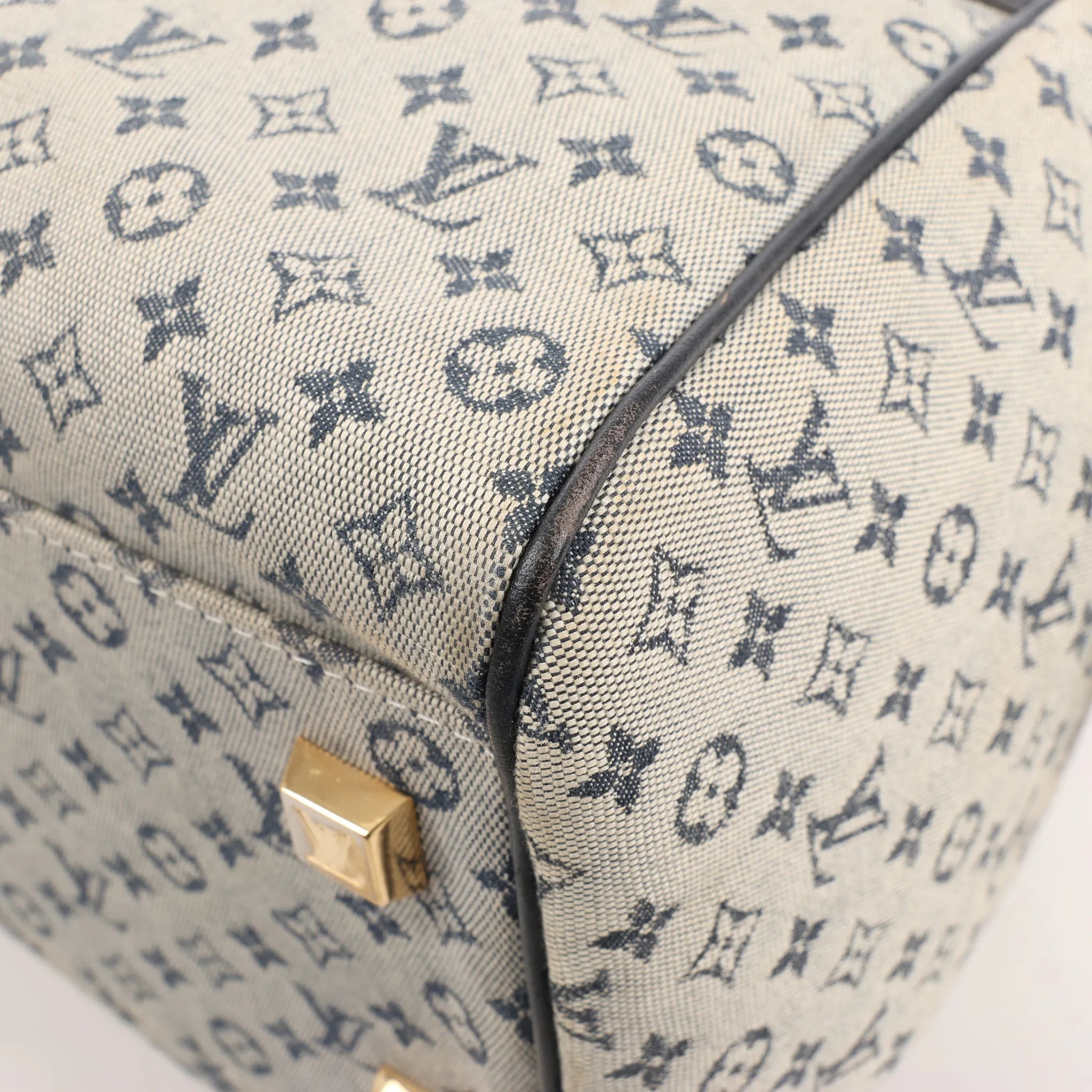 Louis Vuitton Josephine GM Monogram Mini Handbag in Beige x Navy