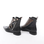 Louis Vuitton Jumble Line 19-year Monogram PVC & Leather Ankle Boots in Black × Brown MA0169, Size 39.5 EU