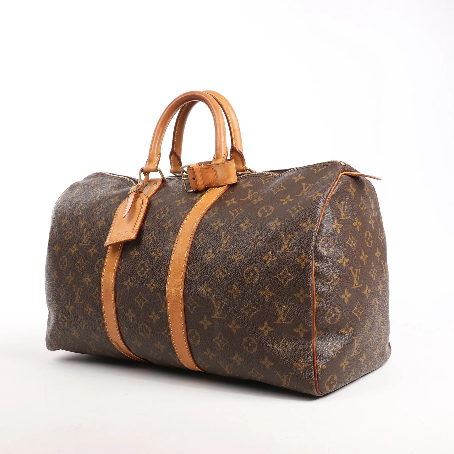 Louis Vuitton Keepall 45 Monogram Canvas Travel Bag in Brown M41428