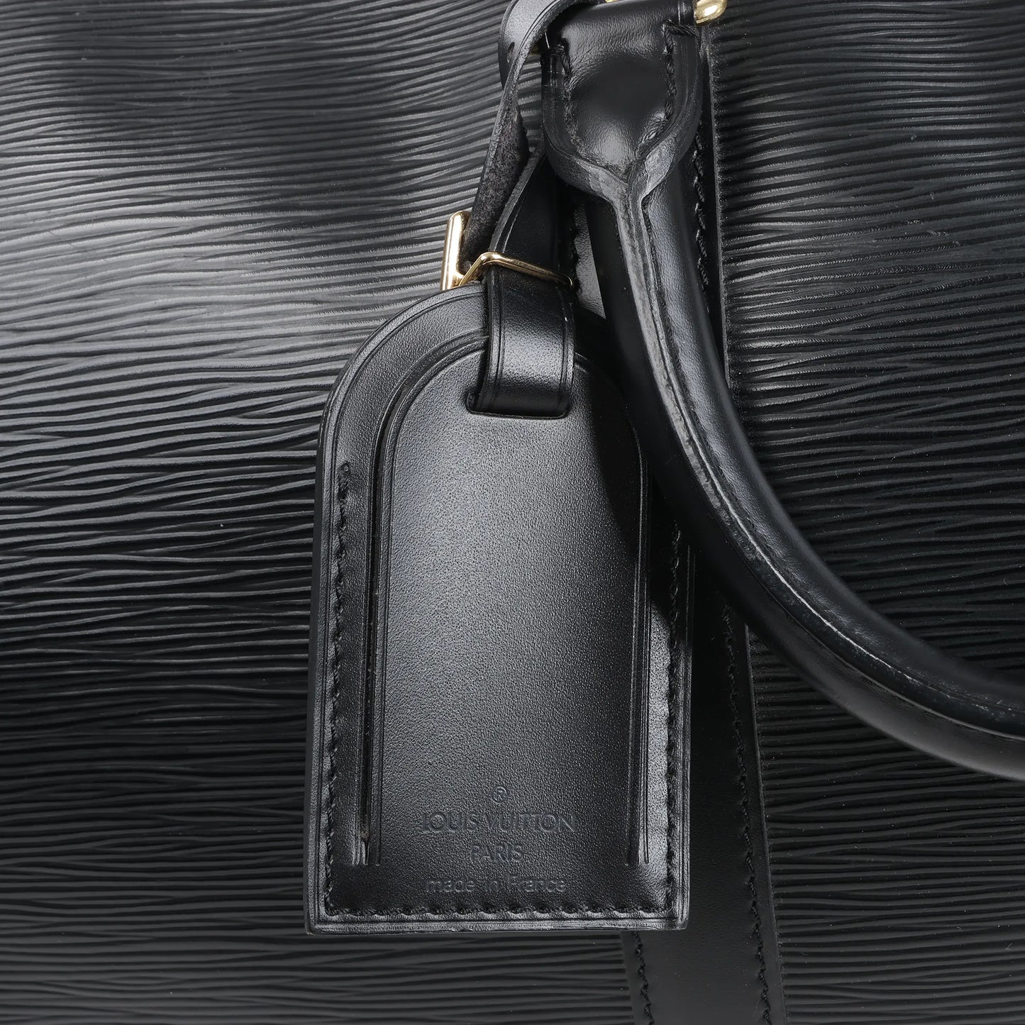 Louis Vuitton Epi Leather Keepall 45 Travel Bag in Black M42972