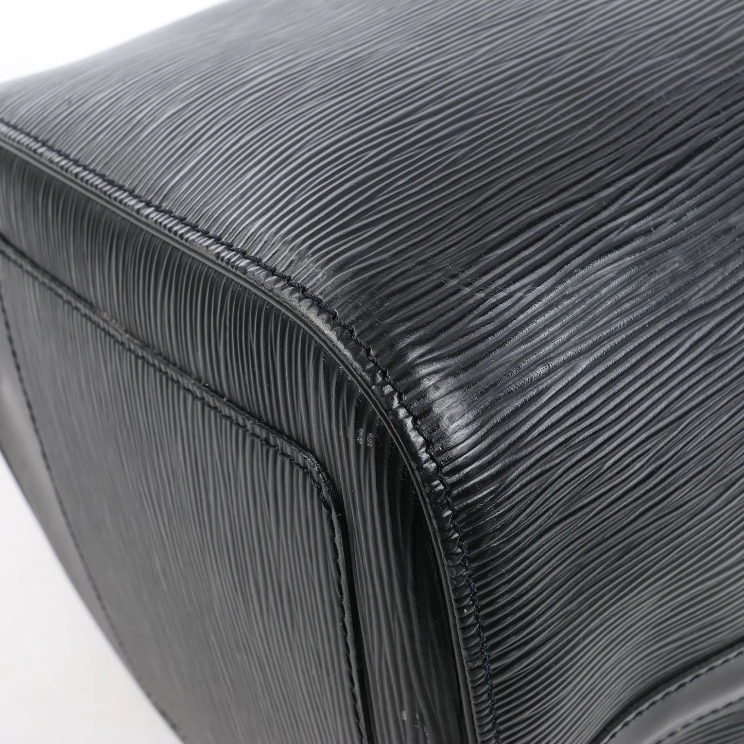 Louis Vuitton Epi Leather Keepall 45 Travel Bag in Black M42972