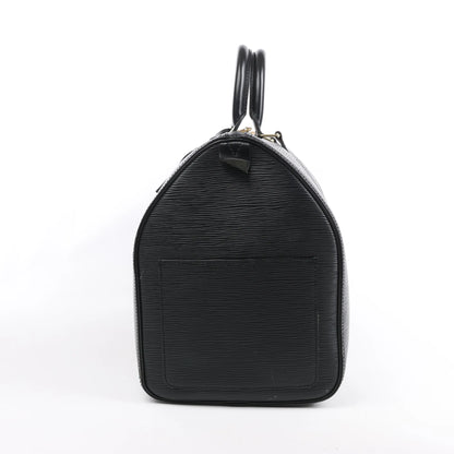 Louis Vuitton Epi Leather Keepall 45 Travel Bag in Black M42972