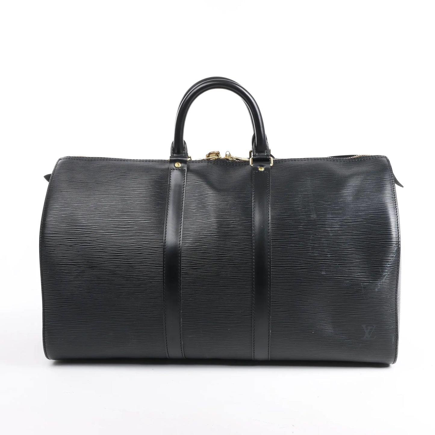 Louis Vuitton Epi Leather Keepall 45 Travel Bag in Black M42972