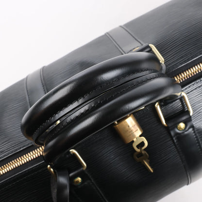 Louis Vuitton Epi Leather Keepall 45 Travel Bag in Black M42972
