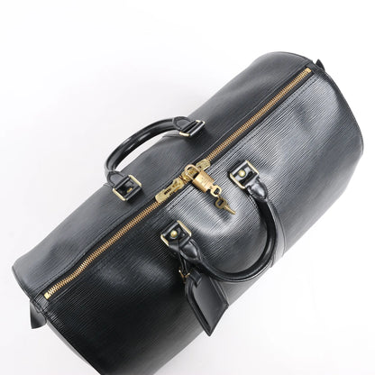 Louis Vuitton Epi Leather Keepall 45 Travel Bag in Black M42972