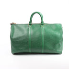 Bolso de viaje Louis Vuitton Keepall 45 de cuero Epi en color marrón