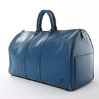 Louis Vuitton Keepall 45 Epi Leather Travel Bag in Blue M42975