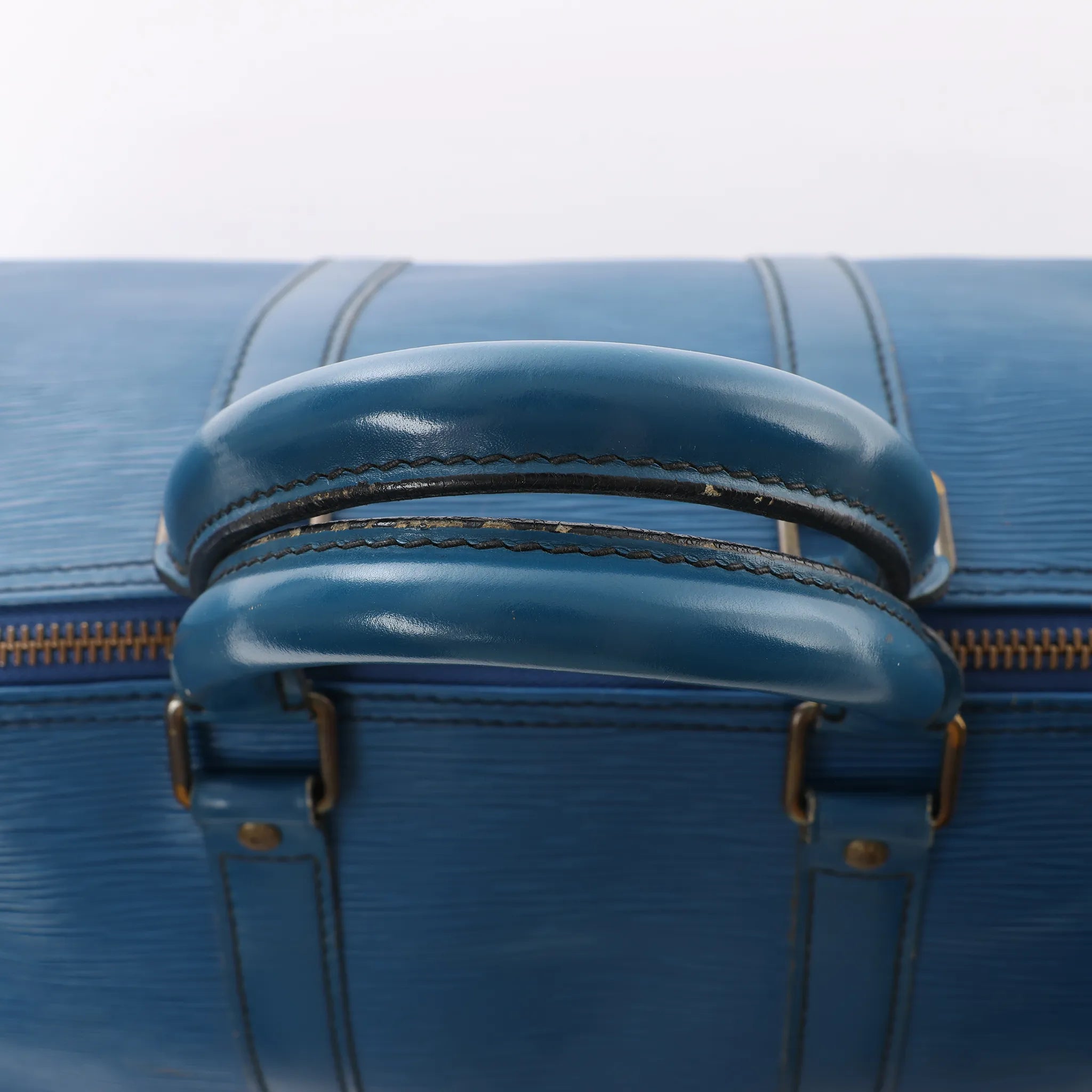 Louis Vuitton Keepall 45 Epi Leather Travel Bag in Blue M42975