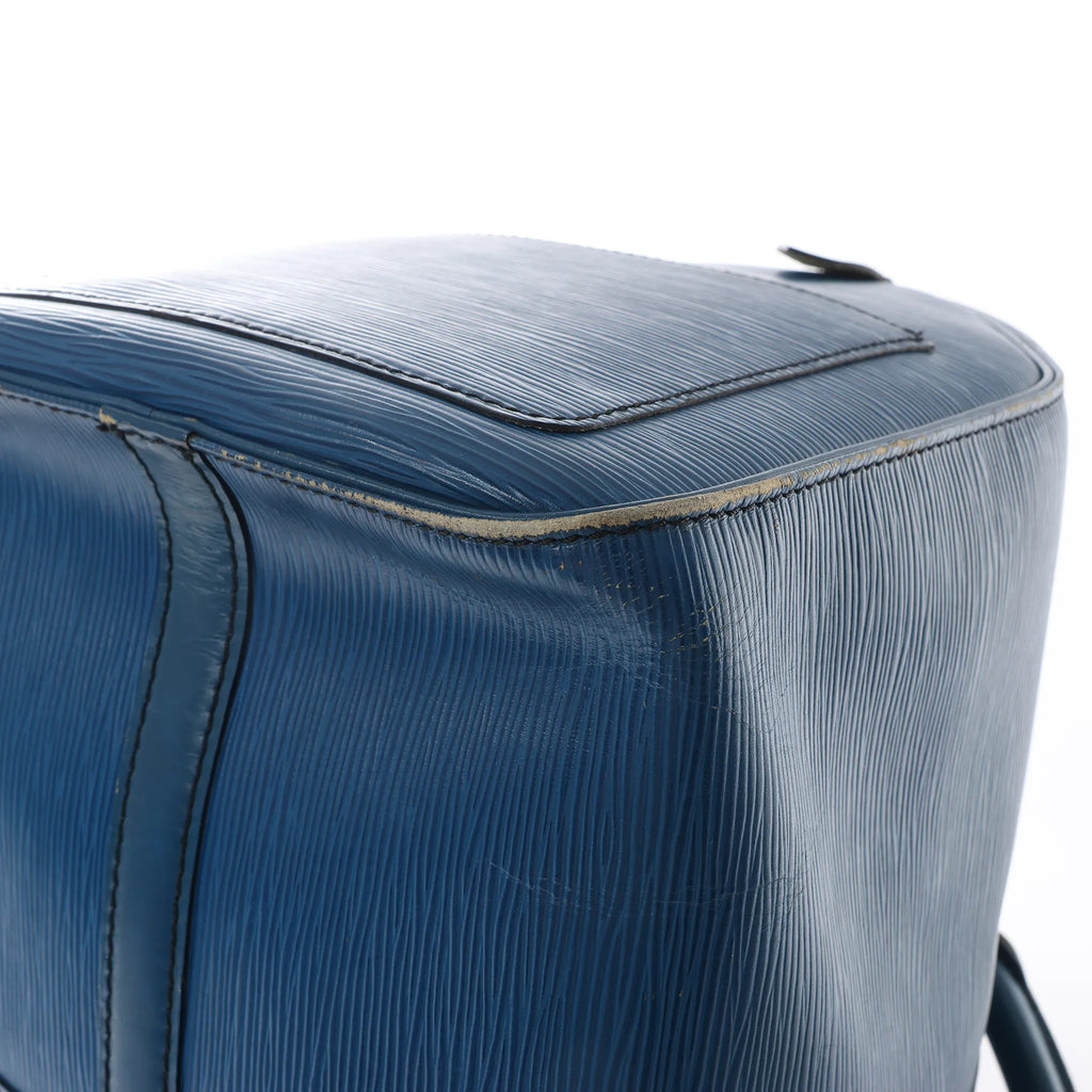 Louis Vuitton Keepall 45 Epi Leather Travel Bag in Blue M42975