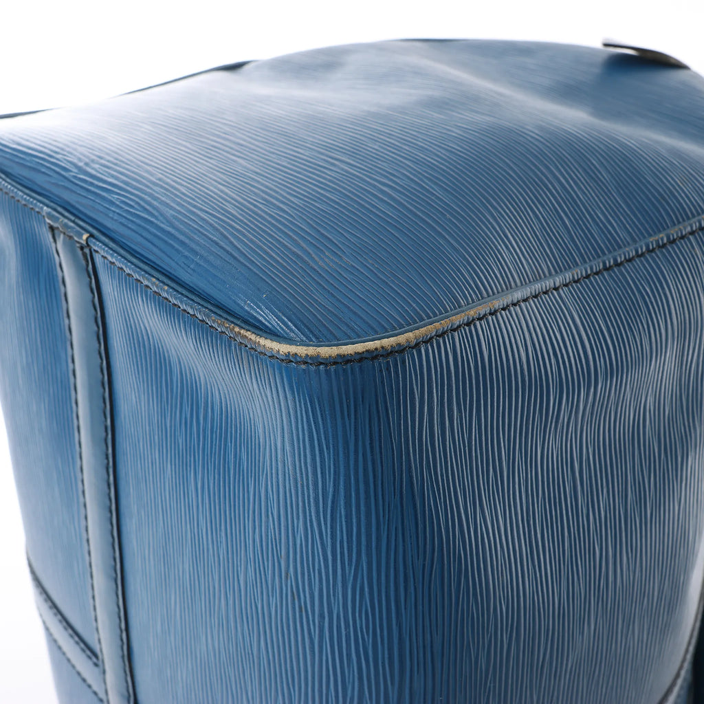 Louis Vuitton Keepall 45 Epi Leather Travel Bag in Blue M42975