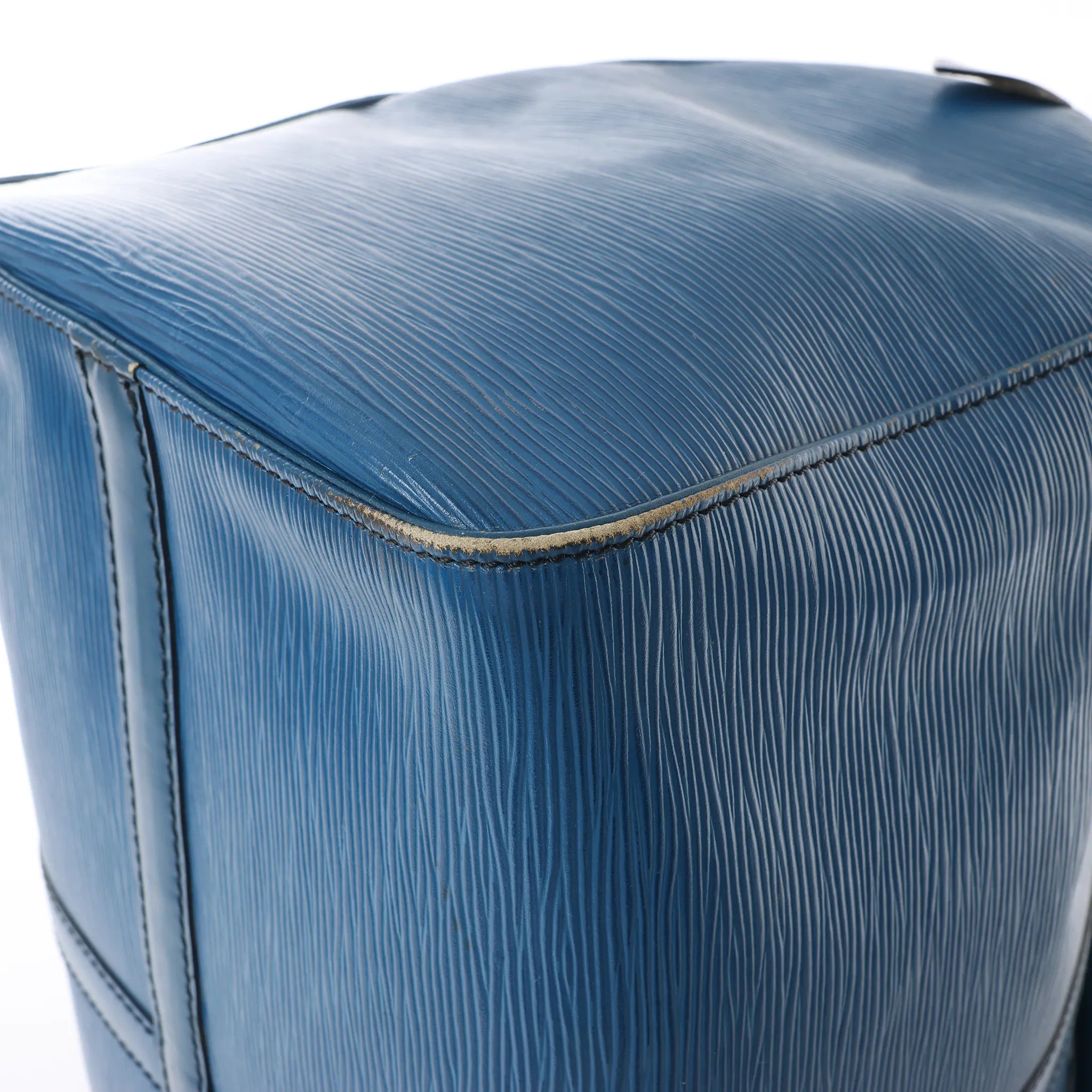 Louis Vuitton Keepall 45 Epi Leather Travel Bag in Blue M42975