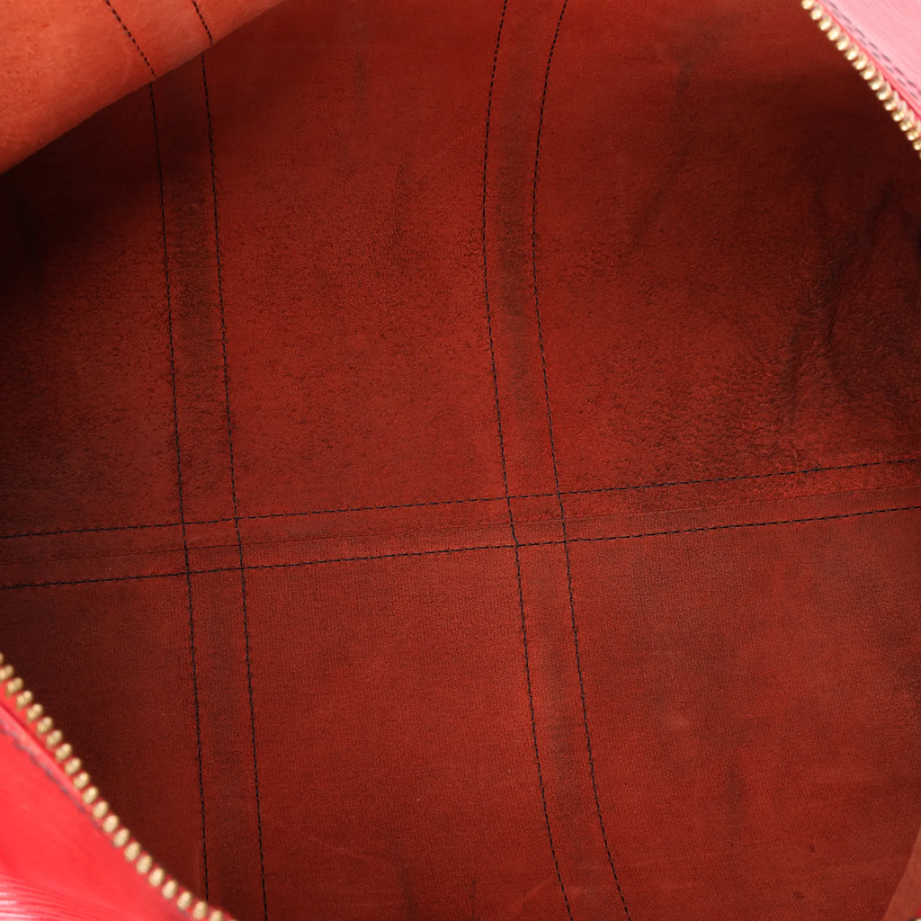 Louis Vuitton Keepall 45 Epi Leather Travel Bag in Red M42977
