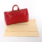 Louis Vuitton Keepall 45 Epi Leather Travel Bag in Red M42977
