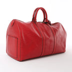 Louis Vuitton Keepall 45 Epi Leather Travel Bag in Red M42977
