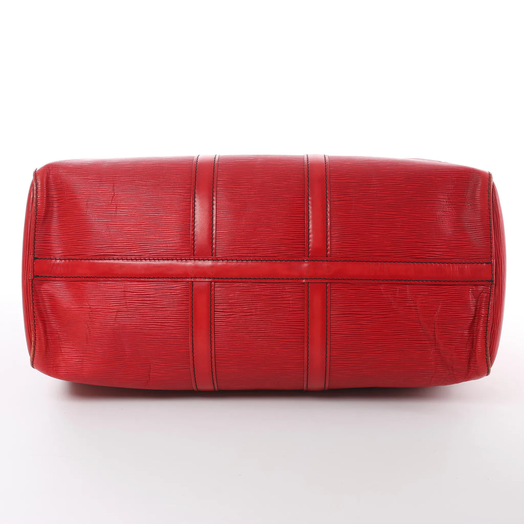Louis Vuitton Keepall 45 Epi Leather Travel Bag in Red M42977