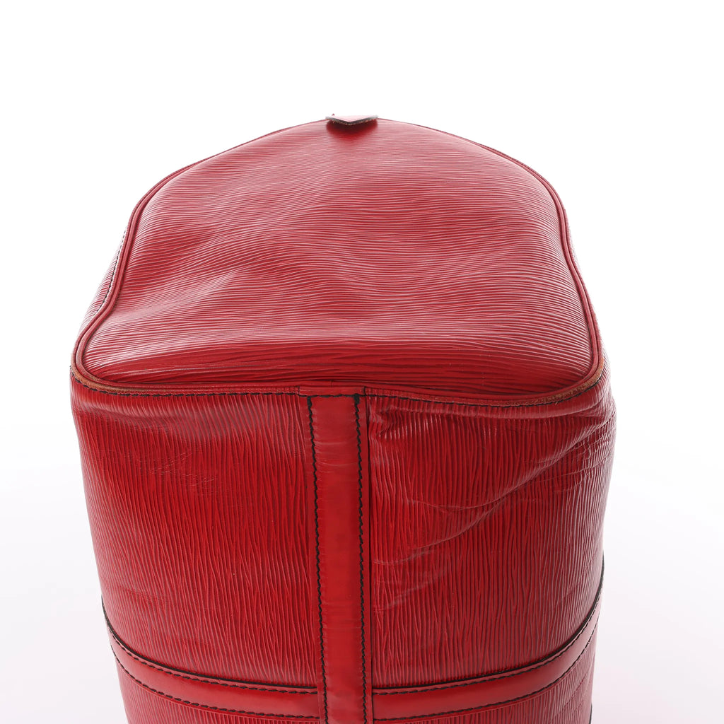 Louis Vuitton Keepall 45 Epi Leather Travel Bag in Red M42977
