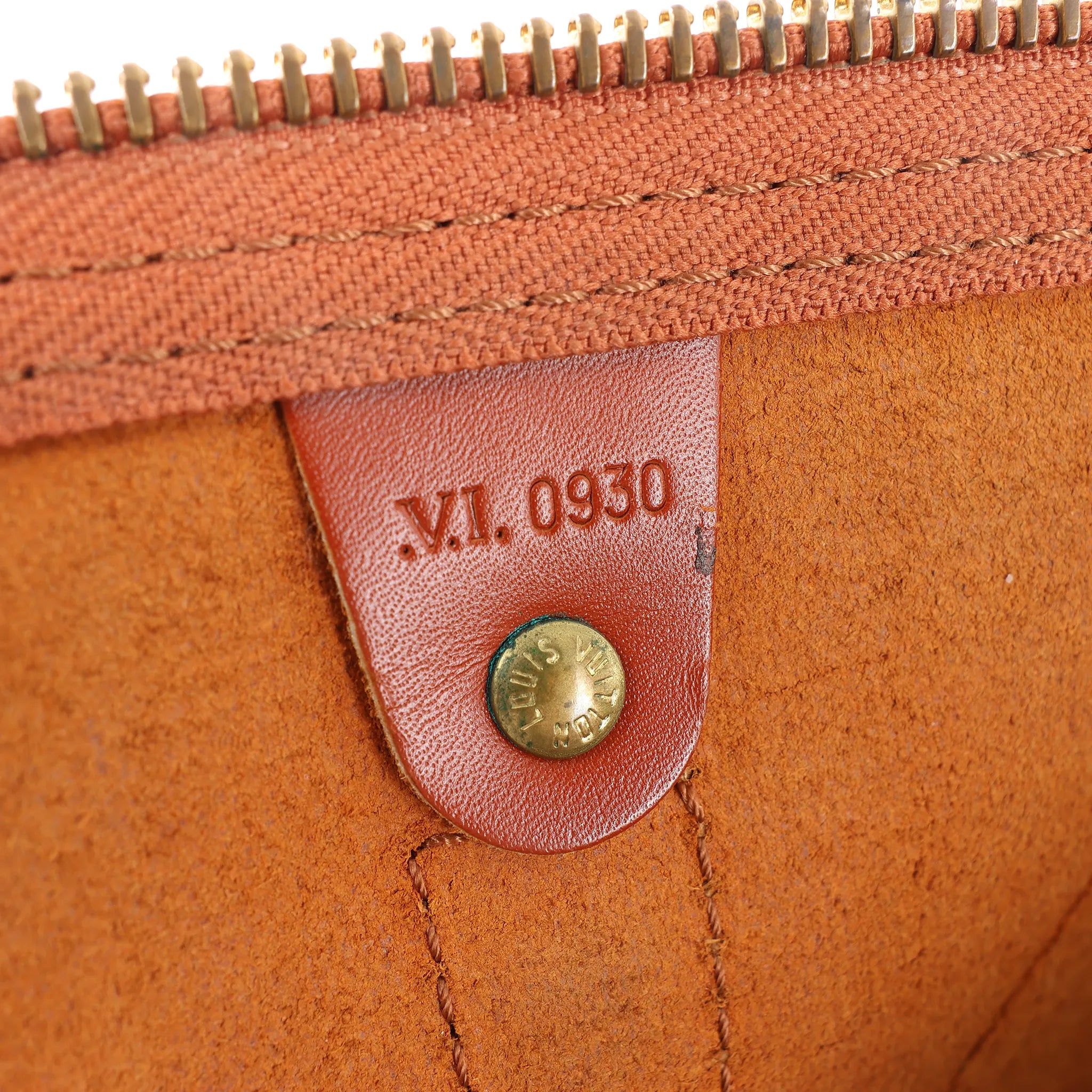Louis Vuitton Keepall 45 Epi Leather Travel Bag in Brown M42978