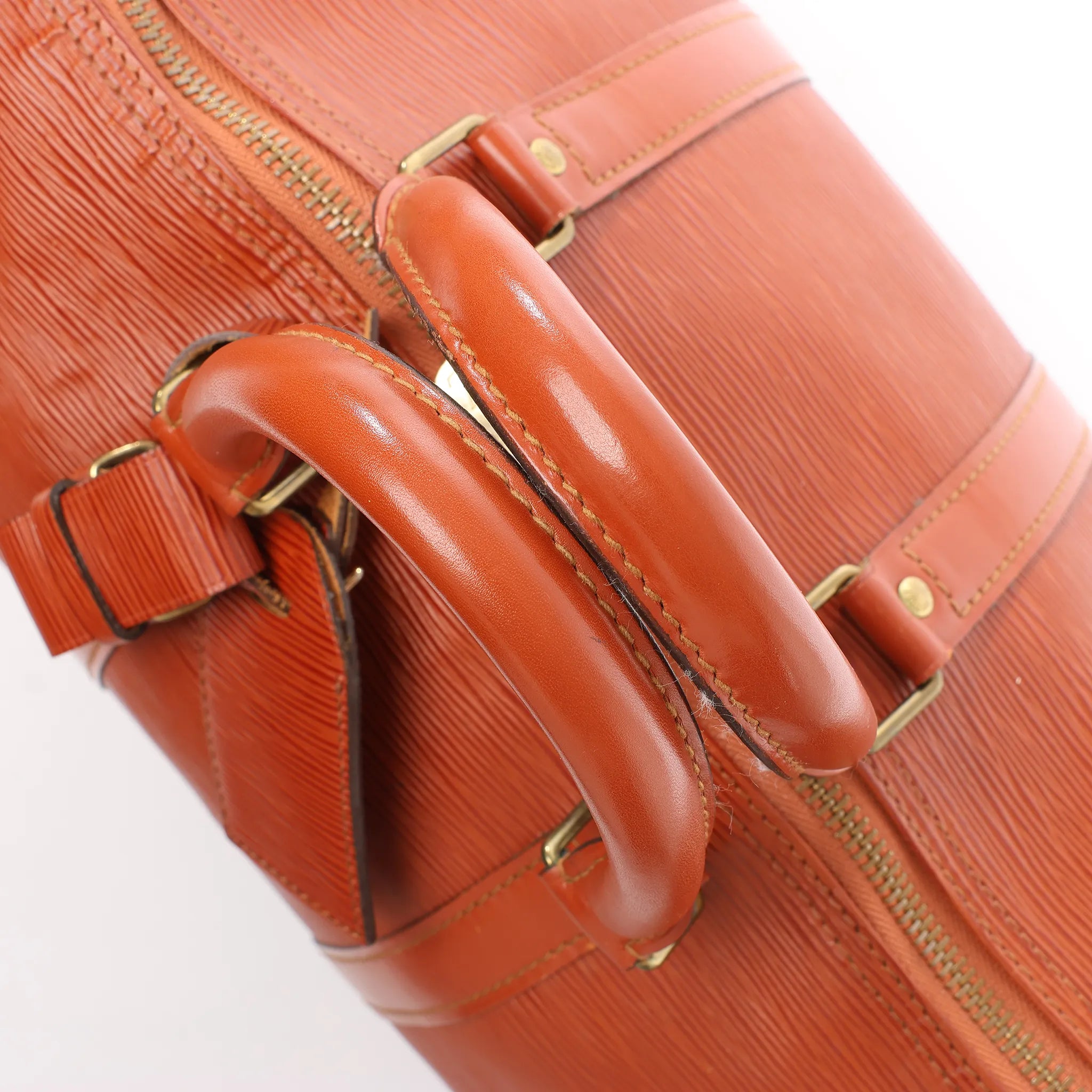 Louis Vuitton Keepall 45 Epi Leather Travel Bag in Brown M42978