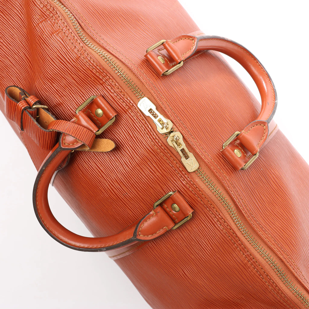 Louis Vuitton Keepall 45 Epi Leather Travel Bag in Brown M42978