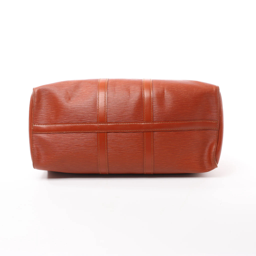 Louis Vuitton Keepall 45 Epi Leather Travel Bag in Brown M42978