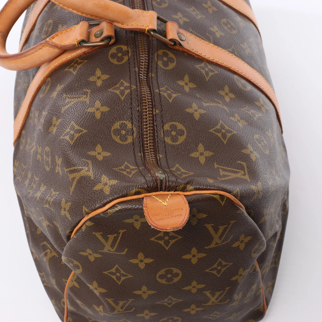 Louis Vuitton Keepall 45 Monogram Canvas Travel Bag in Brown M41428