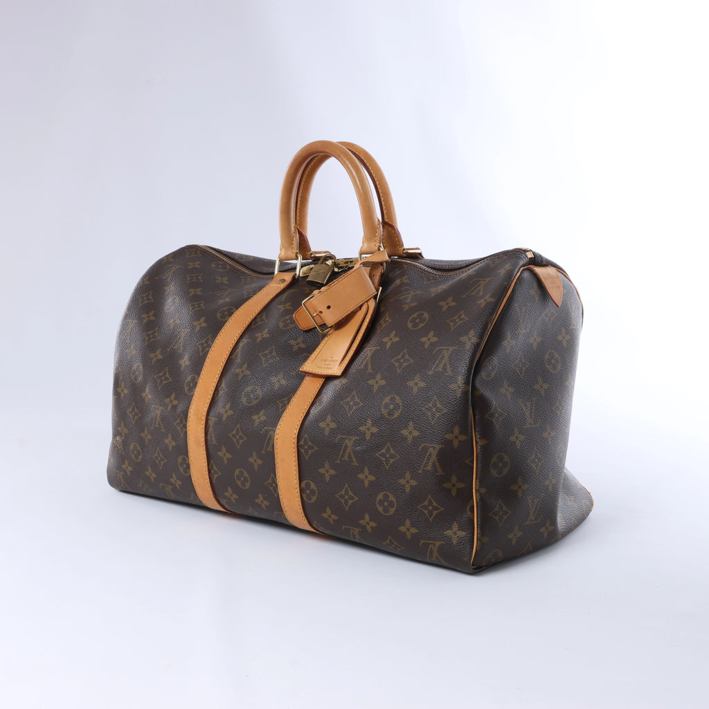 Bolsa de viaje Louis Vuitton Keepall 45 Monogram Canvas en marrón M41428
