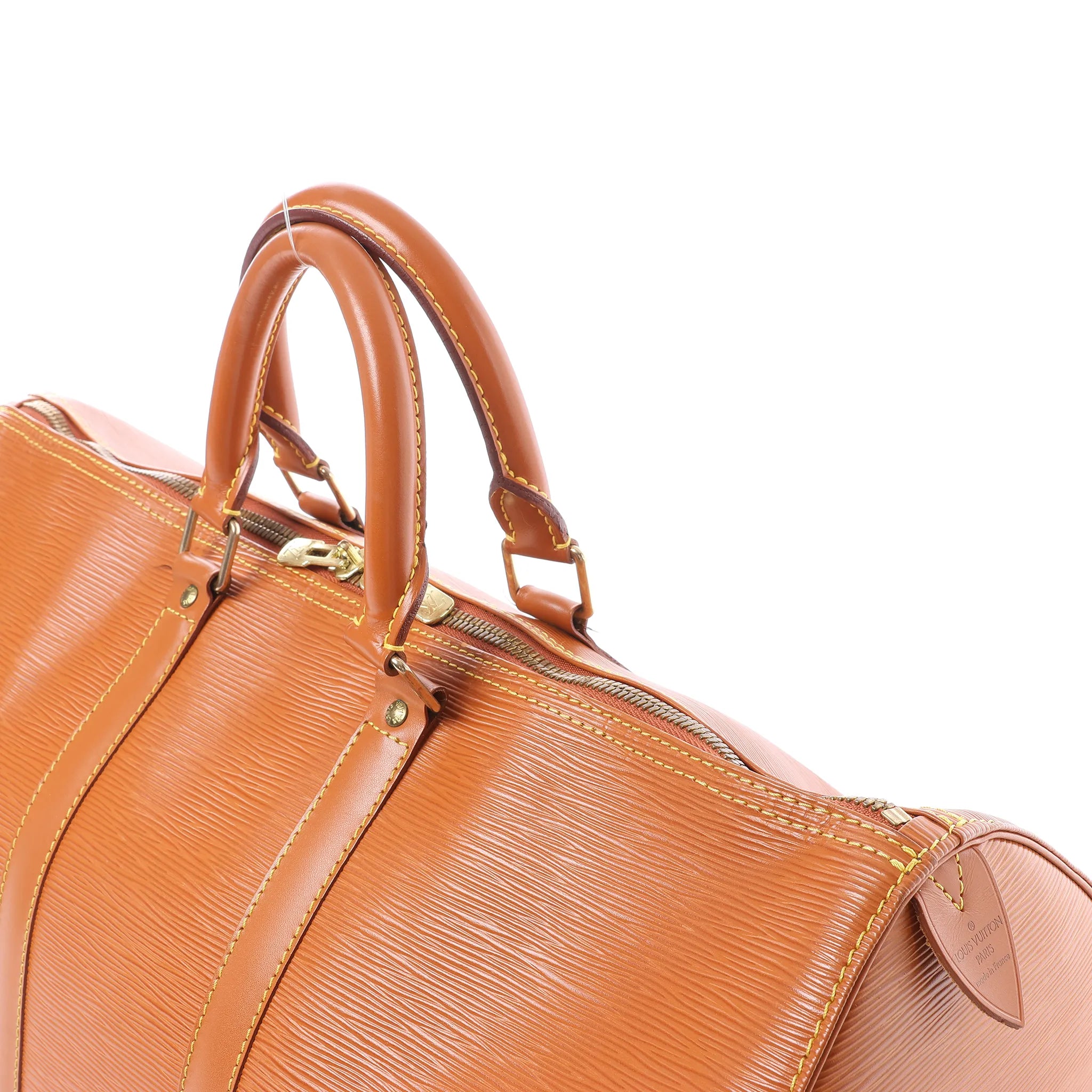 Louis Vuitton Keepall 45 Epi Leather Travel Bag in Brown