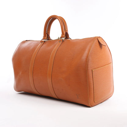 Louis Vuitton Epi Leather Keepall 45 Travel Bag in Brown M42978