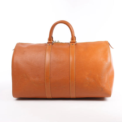 Louis Vuitton Epi Leather Keepall 45 Travel Bag in Brown M42978