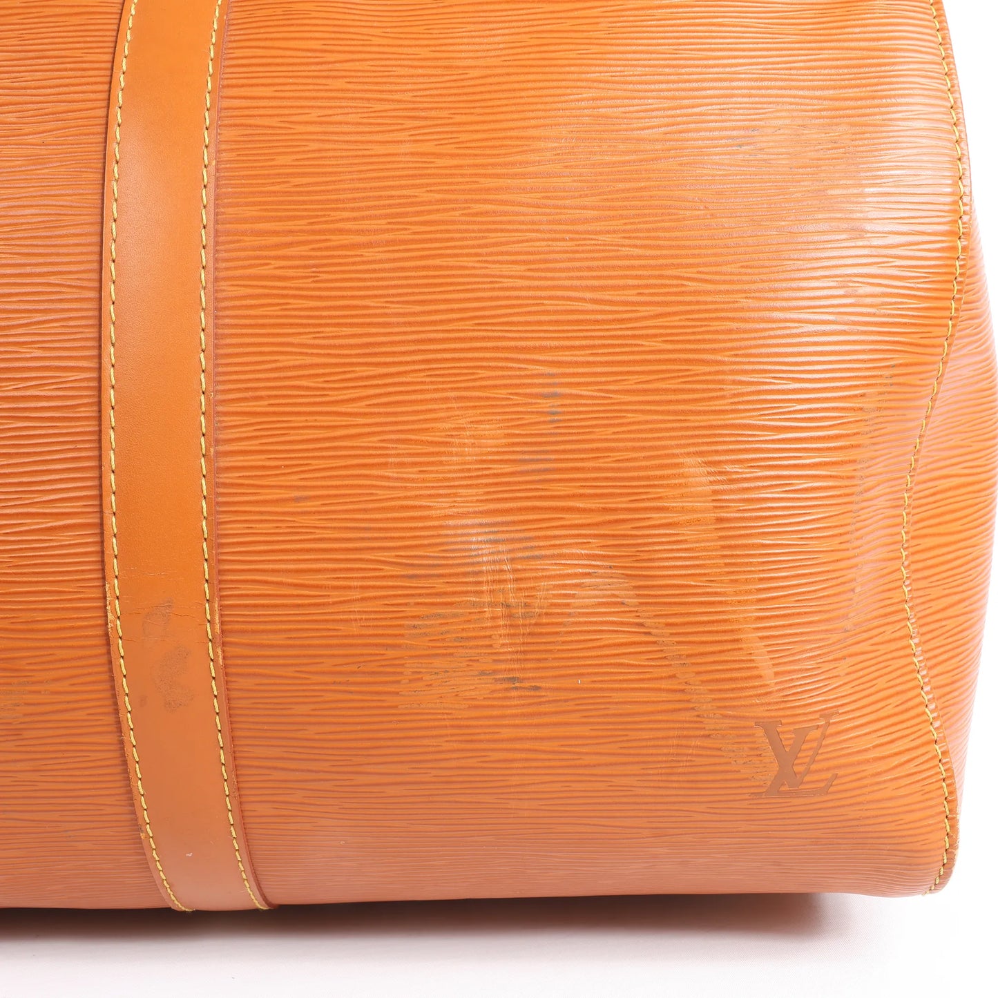 Louis Vuitton Epi Leather Keepall 45 Travel Bag in Brown M42978